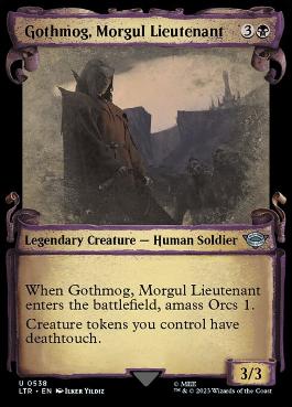 【ENG】【Foil】■ショーケース■《モルグルの副官、ゴスモグ/Gothmog, Morgul Lieutenant》[LTR]