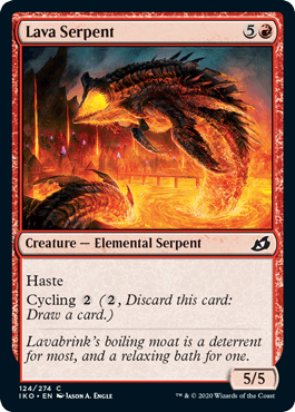 【ENG】【Foil】《溶岩の海蛇/Lava Serpent》[IKO]