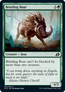 【ENG】【Foil】《逆毛の猪/Bristling Boar》[IKO]