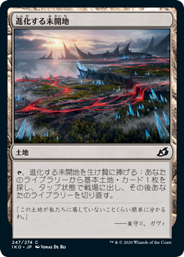 【JPN】【Foil】《進化する未開地/Evolving Wilds》[IKO]