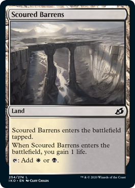 【ENG】【Foil】《磨かれたやせ地/Scoured Barrens》[IKO]