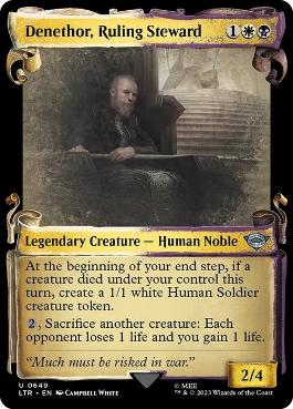【ENG】【Foil】■ショーケース■《統治する執政、デネソール/Denethor, Ruling Steward》[LTR]