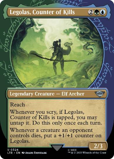 【ENG】【Foil】■ショーケース■《打破数を競う者、レゴラス/Legolas, Counter of Kills》(324)[LTR]