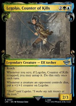 【ENG】【Foil】■ショーケース■《打破数を競う者、レゴラス/Legolas, Counter of Kills》(663)[LTR]