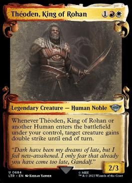 【ENG】【Foil】■ショーケース■《ローハンの王、セオデン/ThEoden, King of Rohan》[LTR]