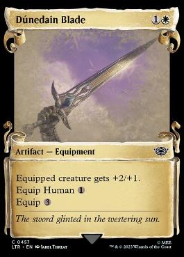 【ENG】【Foil】■ショーケース■《ドゥネダインの刃/Dunedain Blade》[LTR]