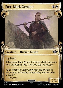 【ENG】【Foil】■ショーケース■《東マーク軍団の騎兵/East-Mark Cavalier》[LTR]
