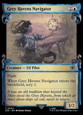 【ENG】【Foil】■ショーケース■《灰色港の航海士/Grey Havens Navigator》[LTR]