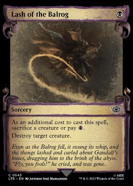 【ENG】【Foil】■ショーケース■《バルログの鞭打ち/Lash of the Balrog》[LTR]