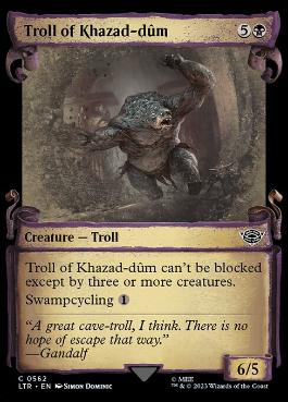 【ENG】【Foil】■ショーケース■《カザド＝ドゥームのトロール/Troll of Khazad-dum》[LTR]