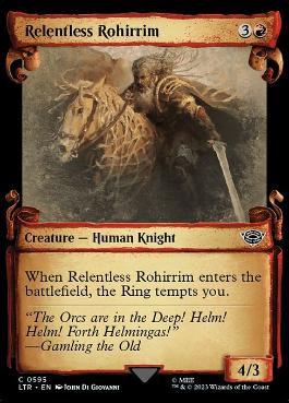 【ENG】【Foil】■ショーケース■《容赦なきロヒアリム/Relentless Rohirrim》[LTR]