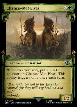 【ENG】【Foil】■ショーケース■《偶然出会ったエルフ/Chance-Met Elves》[LTR]