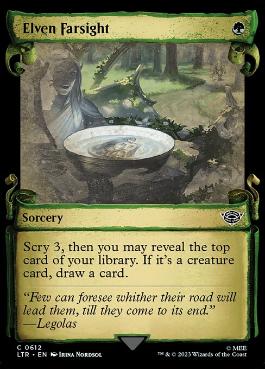 【ENG】【Foil】■ショーケース■《エルフの遠見/Elven Farsight》[LTR]