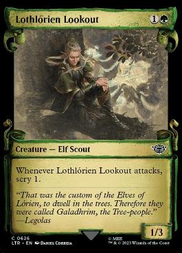 【ENG】【Foil】■ショーケース■《ロスロリアンの見張り番/Lothlorien Lookout》[LTR]