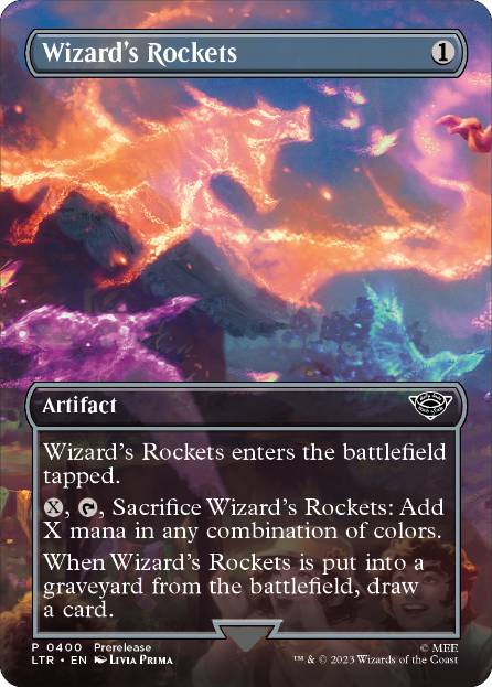【ENG】【Foil】■ボーダーレス■《魔法使の打ち上げ花火/Wizard's Rockets》[LTR]