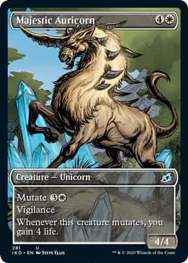 【ENG】【Foil】■ショーケース■《壮麗な金角獣/Majestic Auricorn》[IKO]