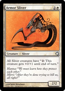 【ENG】【Foil】《鎧のスリヴァー/Armor Sliver》[H09]