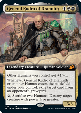 【ENG】【Foil】■拡張アート■《ドラニスのクードロ将軍/General Kudro of Drannith》[IKO]