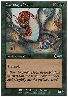 【ENG】《ヤヴィマヤのワーム/Yavimaya Wurm》[_BD]