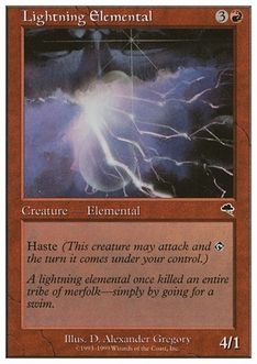 【ENG】《稲妻の精霊/Lightning Elemental》[_BR]