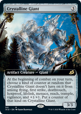 【ENG】【Foil】■拡張アート■《結晶の巨人/Crystalline Giant》[IKO]