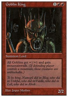 【ENG】《ゴブリンの王/Goblin King》[ATH]