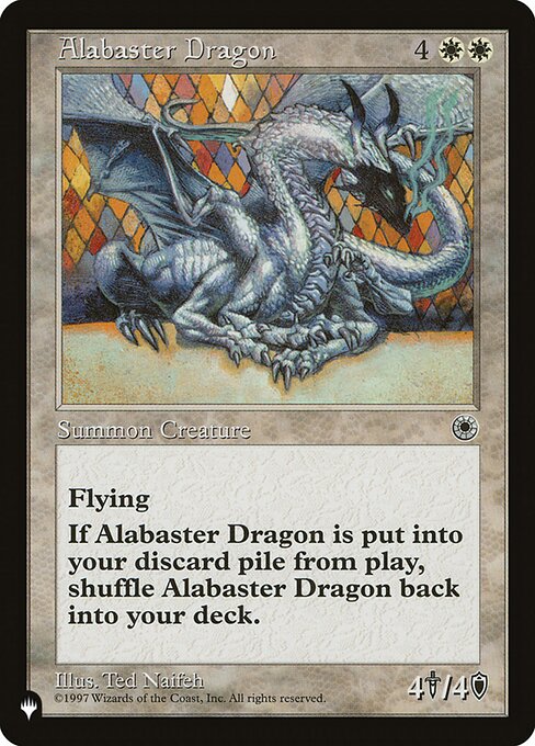 【ENG】《純白のドラゴン/Alabaster Dragon》[PWシンボル付き再版]