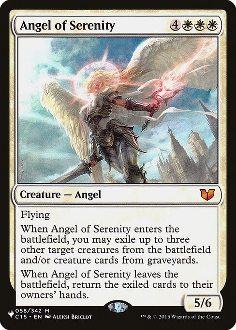 【ENG】《静穏の天使/Angel of Serenity》[PWシンボル付き再版]