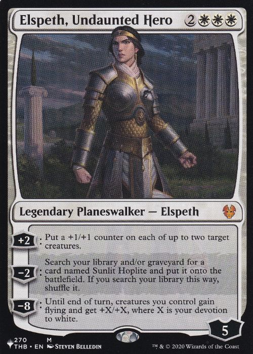 【ENG】《不屈の英雄、エルズペス/Elspeth, Undaunted Hero》[PWシンボル付き再版]