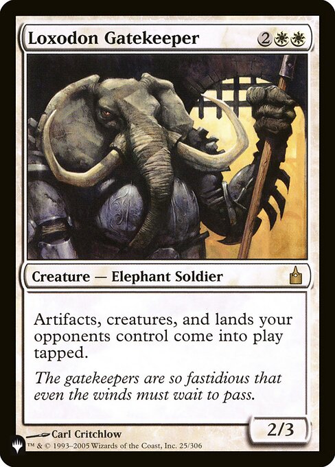 【ENG】《ロクソドンの門番/Loxodon Gatekeeper》[PWシンボル付き再版]