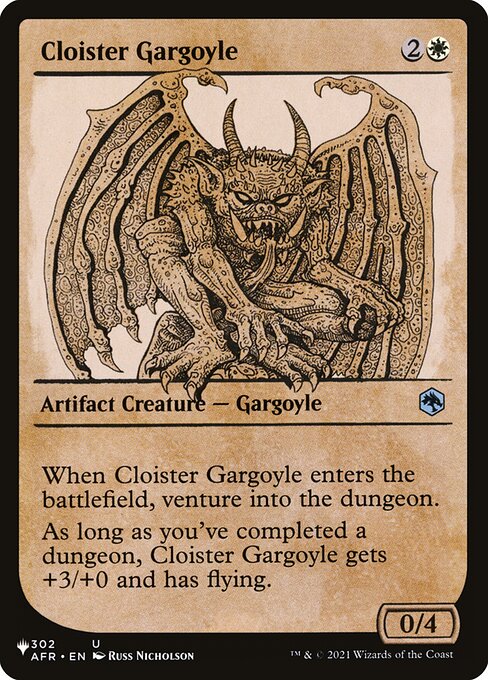 【ENG】《回廊のガーゴイル/Cloister Gargoyle》[PWシンボル付き再版]