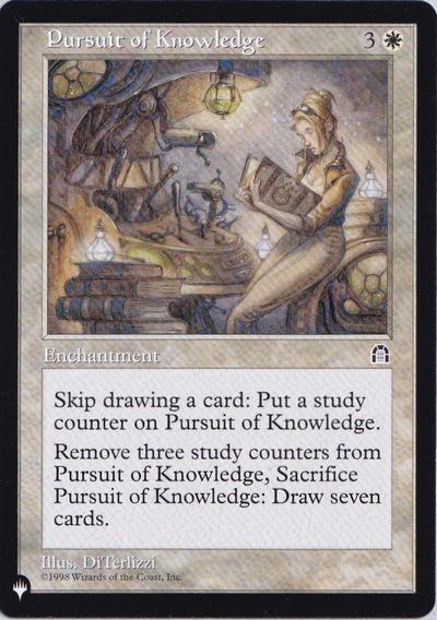 【ENG】《知識の探求/Pursuit of Knowledge》[PWシンボル付き再版]