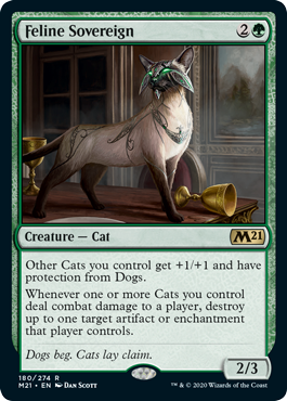 【ENG】【Foil】《猫の君主/Feline Sovereign》[M21]