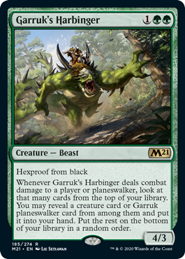 【ENG】【Foil】《ガラクの先触れ/Garruk's Harbinger》[M21]