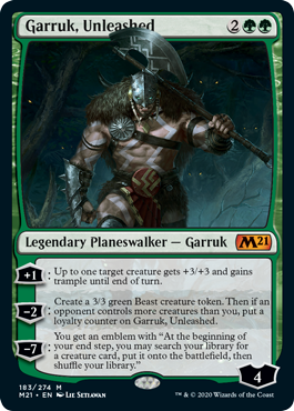 【ENG】【Foil】《解き放たれた者、ガラク/Garruk, Unleashed》[M21]