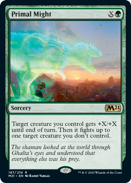 【ENG】【Foil】《原初の力/Primal Might》[M21]