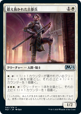 【JPN】《鍛え抜かれた古参兵/Tempered Veteran》[M21]