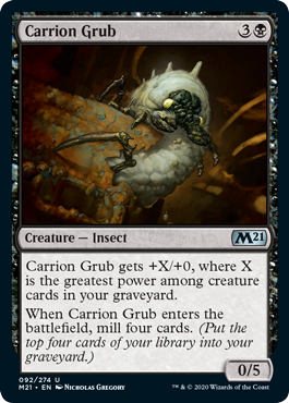 【ENG】【Foil】《屍肉地虫/Carrion Grub》[M21]