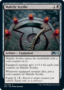 【ENG】【Foil】《悪意の鎌/Malefic Scythe》[M21]