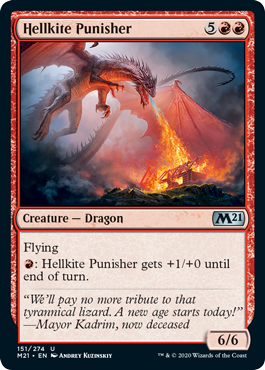 【ENG】《ヘルカイトの懲罰者/Hellkite Punisher》[M21]