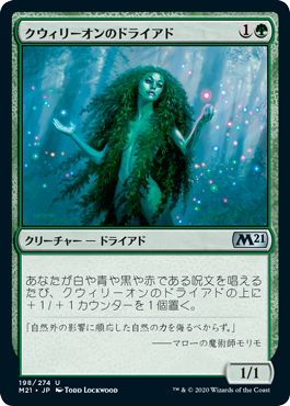 【JPN】《クウィリーオンのドライアド/Quirion Dryad》[M21]