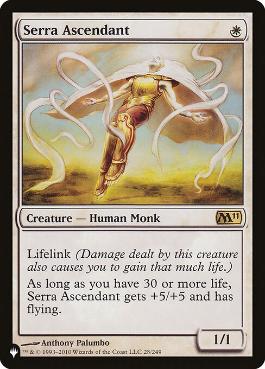 【ENG】《セラの高位僧/Serra Ascendant》[PWシンボル付き再版]