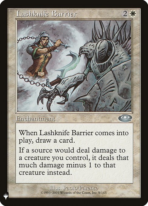 【ENG】《鎖ナイフの障壁/Lashknife Barrier》[PWシンボル付き再版]