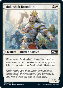 【ENG】【Foil】《間に合わせの大隊/Makeshift Battalion》[M21]