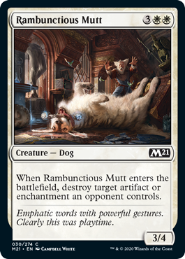 【ENG】【Foil】《やんちゃな犬/Rambunctious Mutt》[M21]