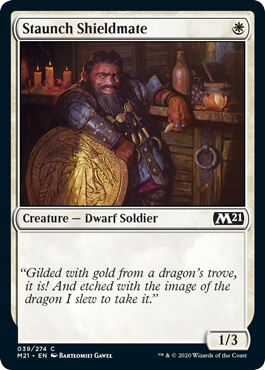 【ENG】【Foil】《堅牢な盾仲間/Staunch Shieldmate》[M21]