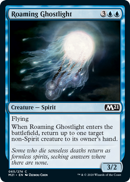 【ENG】【Foil】《うろつく光霊/Roaming Ghostlight》[M21]