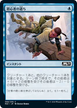 【JPN】【Foil】《初心者の過ち/Rookie Mistake》[M21]