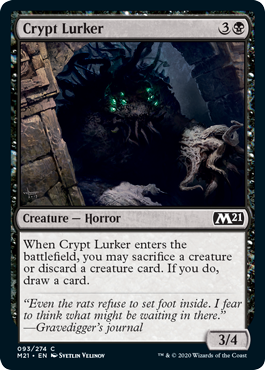 【ENG】【Foil】《墓所に潜むもの/Crypt Lurker》[M21]