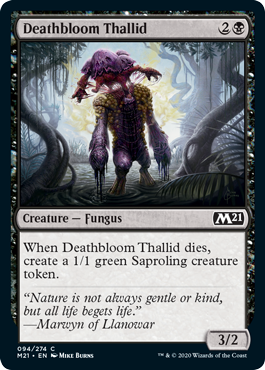 【ENG】【Foil】《死花のサリッド/Deathbloom Thallid》[M21]